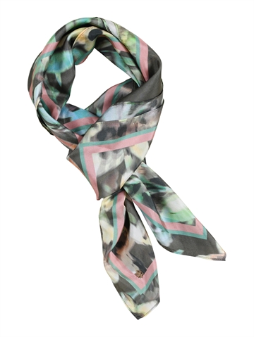 Gustav Allis printed silk scarf Basil Print 48800